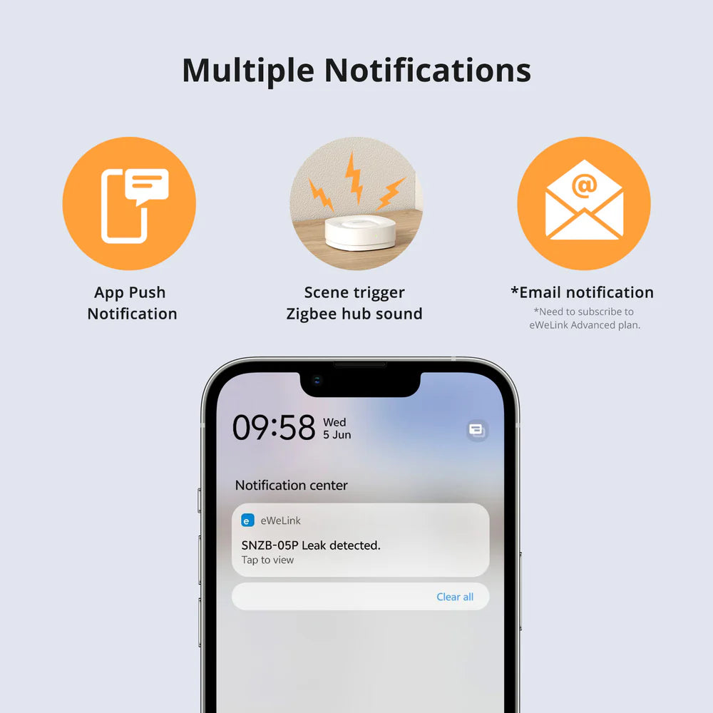SONOFF Zigbee Water Leak Sensor | SNZB-05P