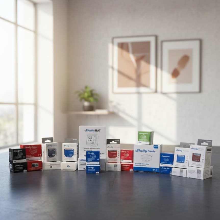 Produit domotique Shelly pour maison connectée et automatisation IoT-sawatell