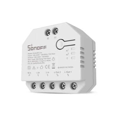 SONOFF DUALR3 Lite Interrupteur intelligent à double relais bidirectionnel avec mesure de puissance