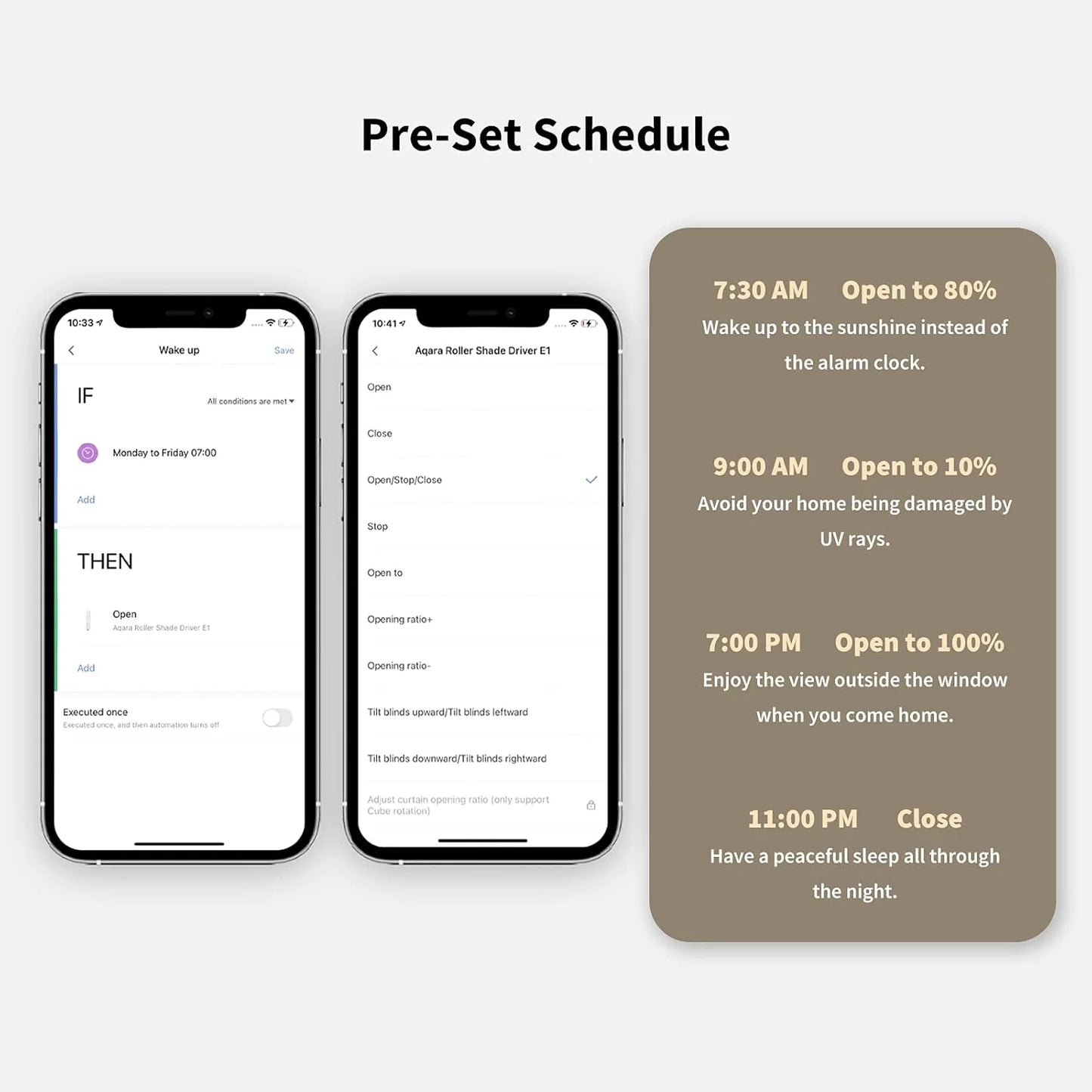 Pilote de store à rouleau Aqara E1