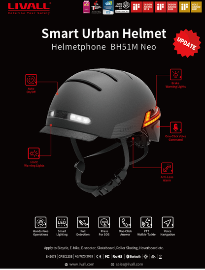 LIVALL CASQUE URBAIN BH51M NEO