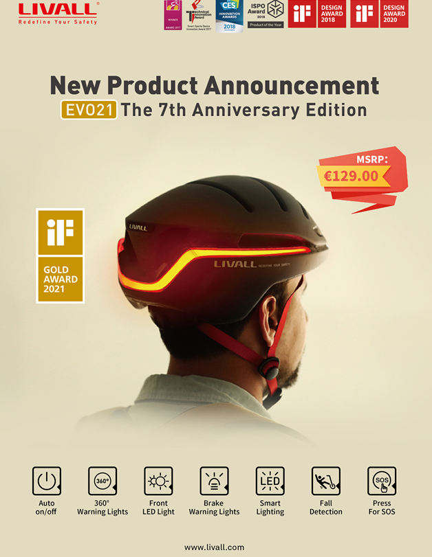 LIVALL CASQUE INTELLIGENT EVO21