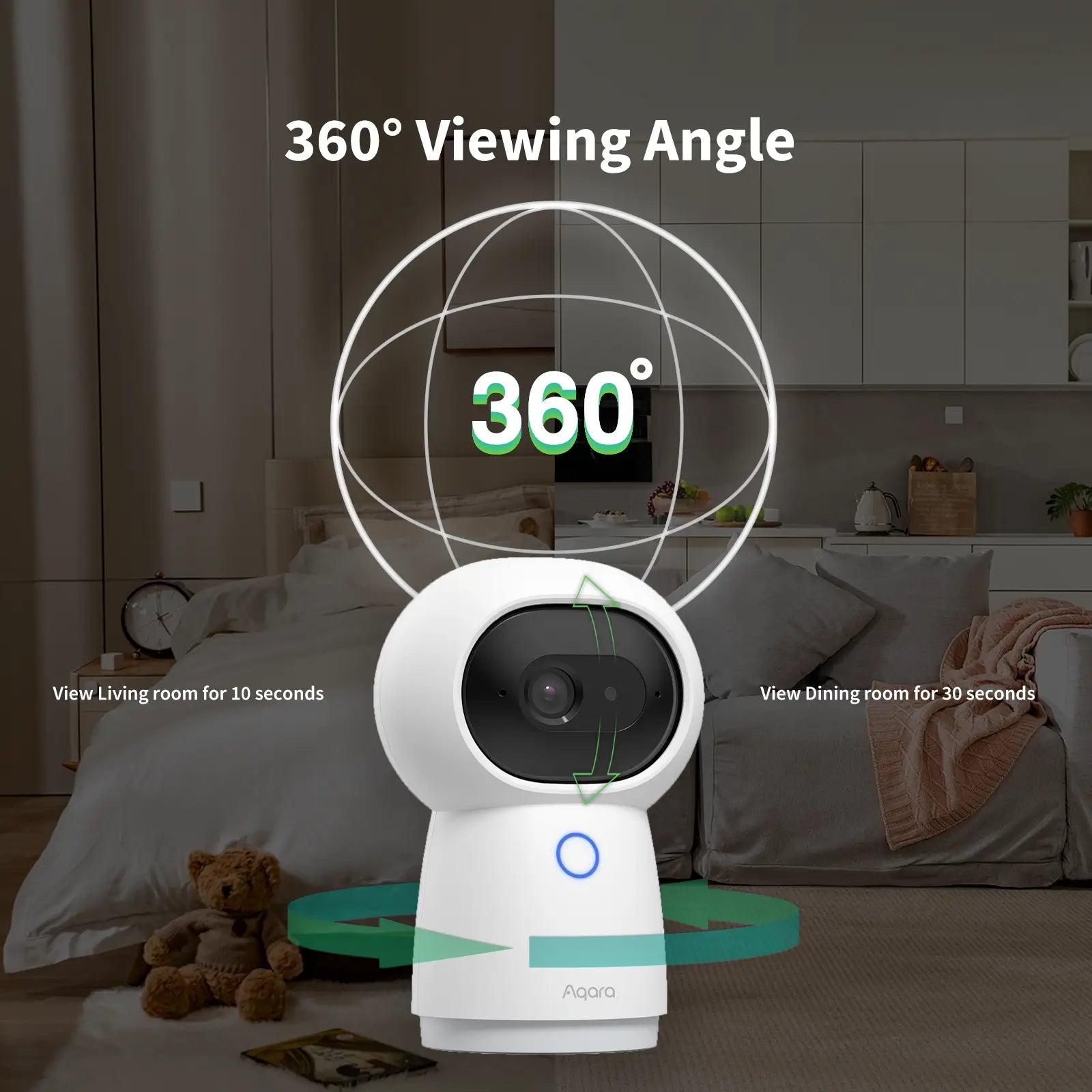 Aqara Camera Hub G3, caméra intérieure Wi-Fi avec hub Zigbee intégré pour sécurité et automatisation de la maison connectée-sawatell