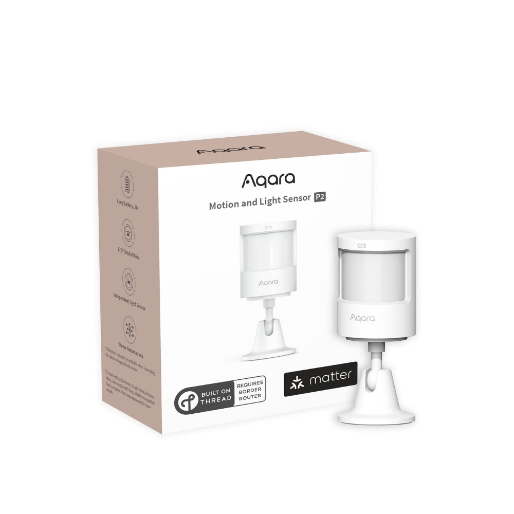 Aqara capteur de mouvement et de lumière P2 compatible Matter et Thread pour automatisation de la maison connectée-sawatell