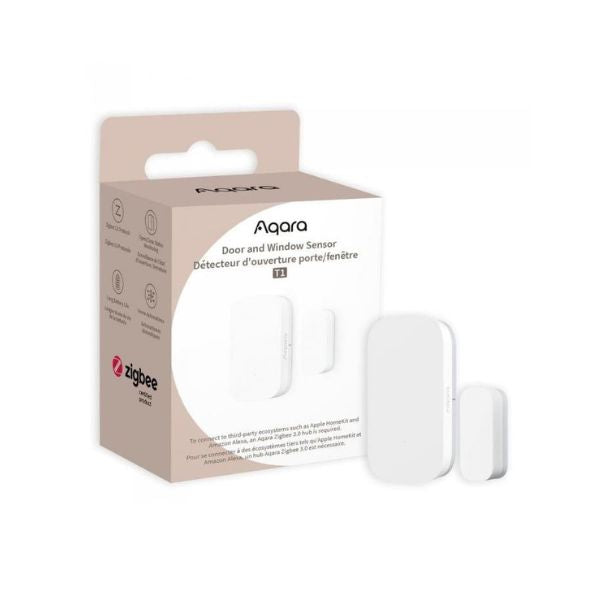 Capteur de porte et de fenêtre Aqara T1 Zigbee 3.0 pour sécurité et automatisation de la maison connectée-sawatell