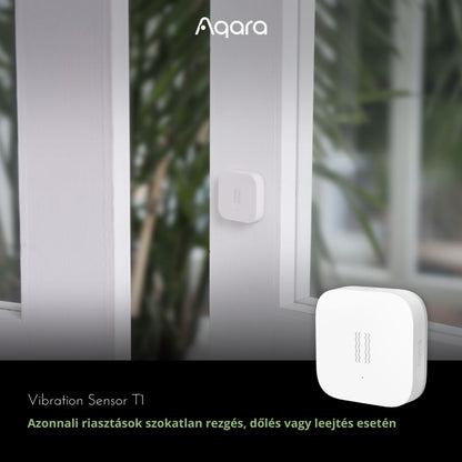 Capteur sans fil Aqara T1 de vibration et de bris de vitre Zigbee 3.0 pour sécurité de la maison connectée
