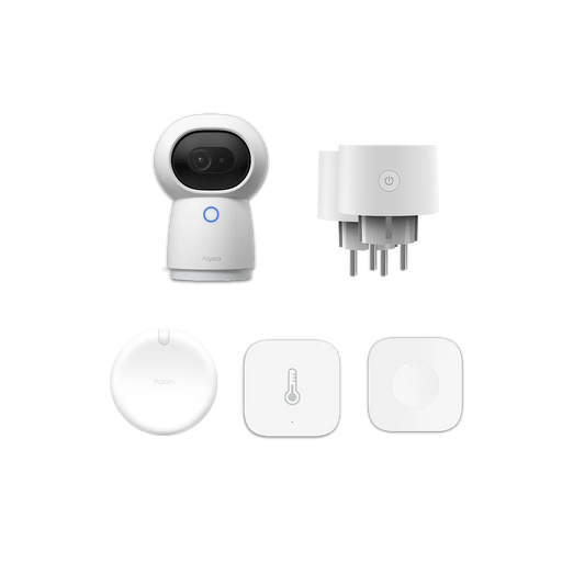 Kit de protection connectée pour personnes âgées avec caméra, capteurs de présence et bouton d’alerte pour sécurité à domicile