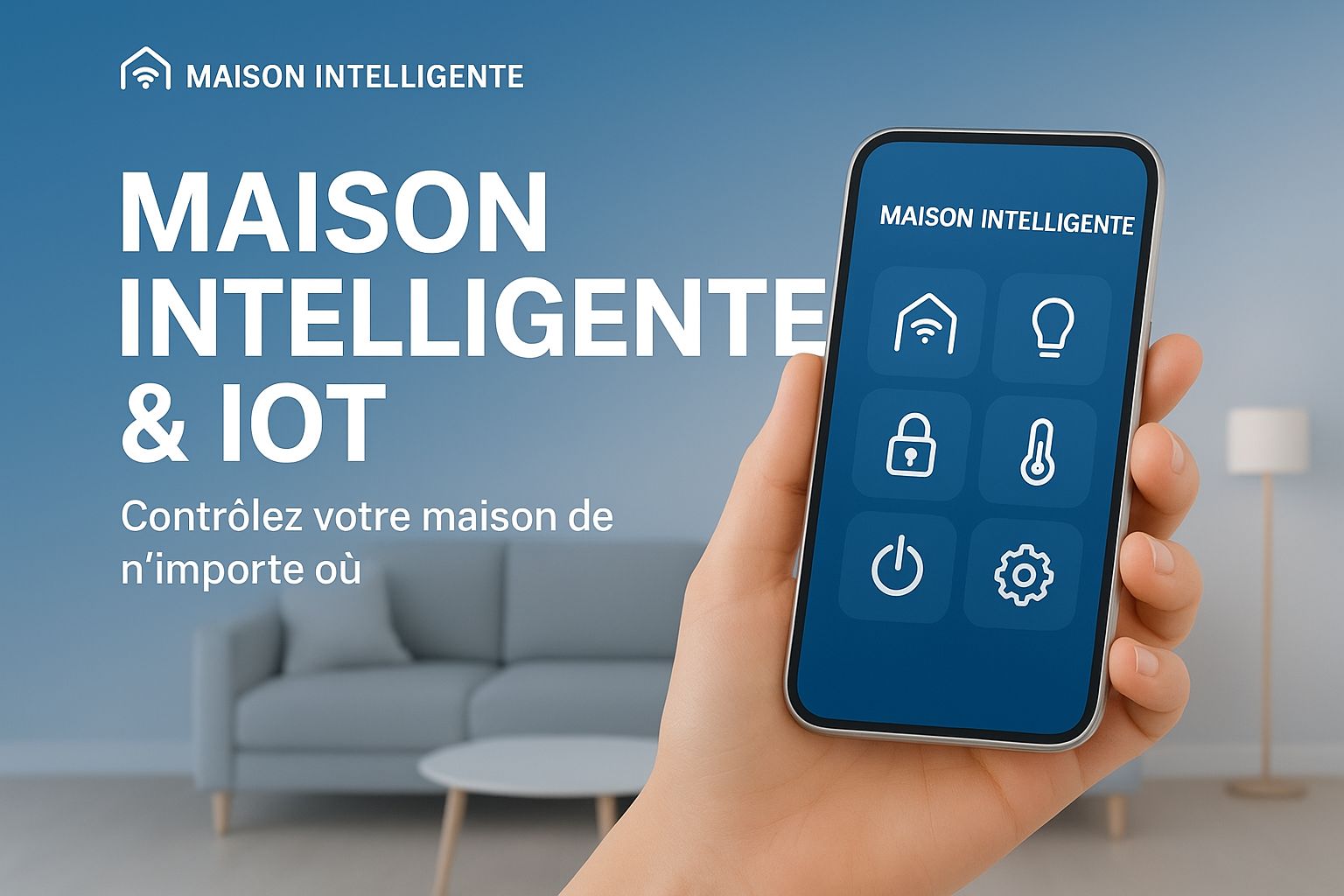 Maison intelligente et domotique IoT SAWATELL avec contrôle à distance des équipements connectés pour la sécurité et l’automatisation en France