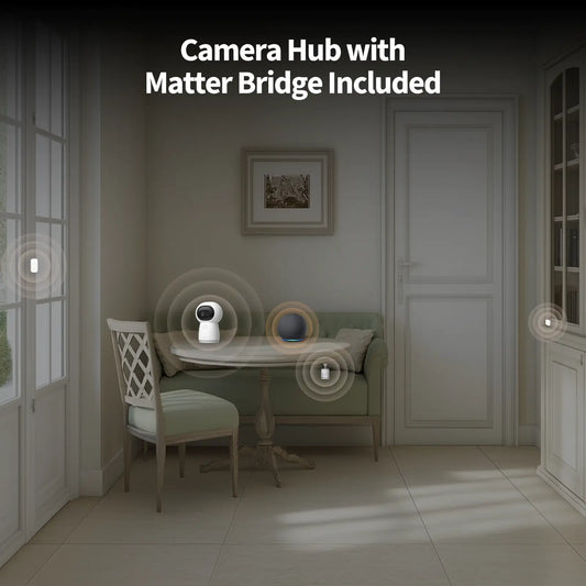 Pack maison connectée Aqara avec caméra Hub G3 et capteurs de sécurité pour détection et surveillance intelligente
