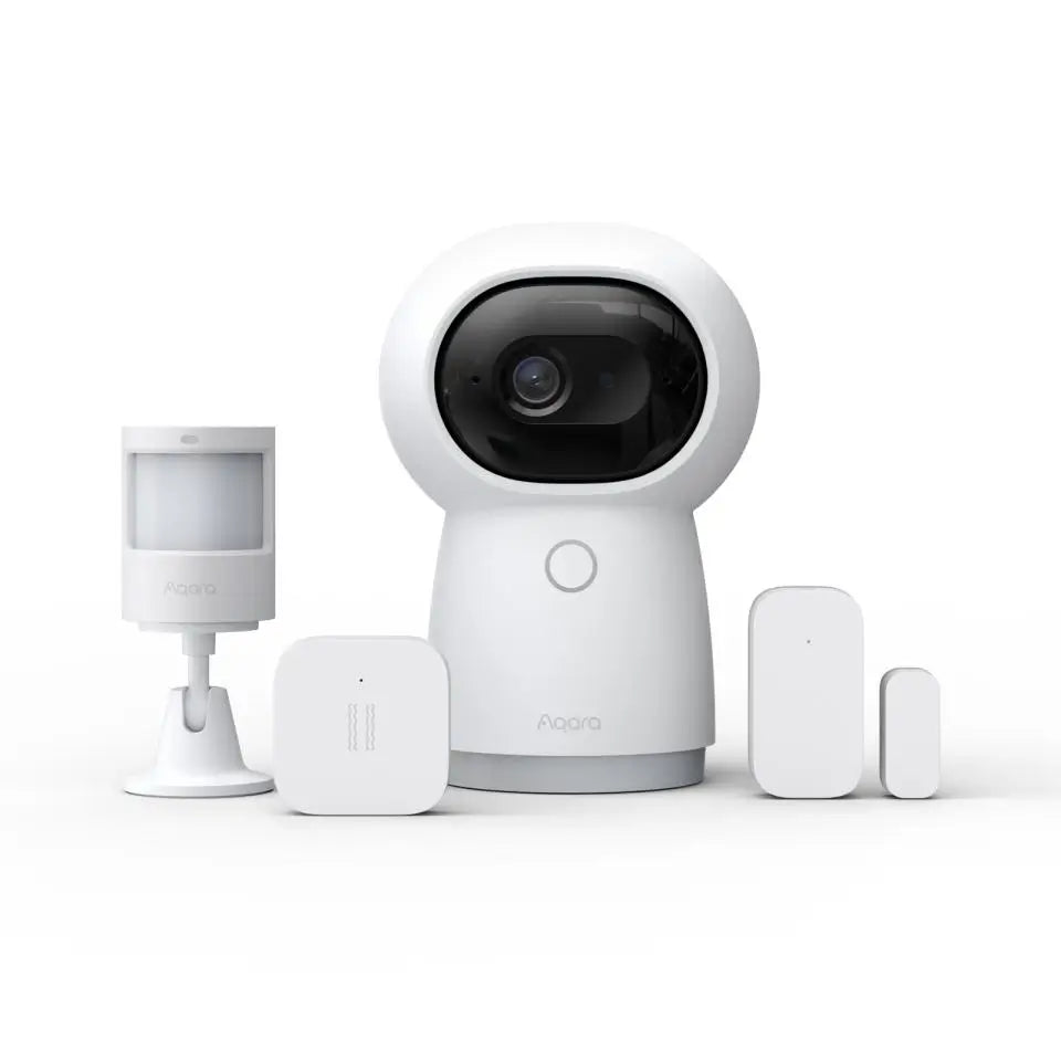 Pack maison connectée Aqara avec caméra Hub G3 et capteurs de sécurité pour détection et surveillance intelligente