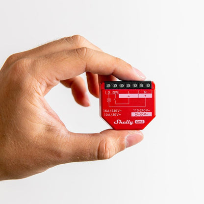 Relais intelligent Wi-Fi 1 canal avec mesure de puissance 16A Shelly Shelly 1PM Gen3 pour automatisation domotique, suivi de consommation et contrôle à distance