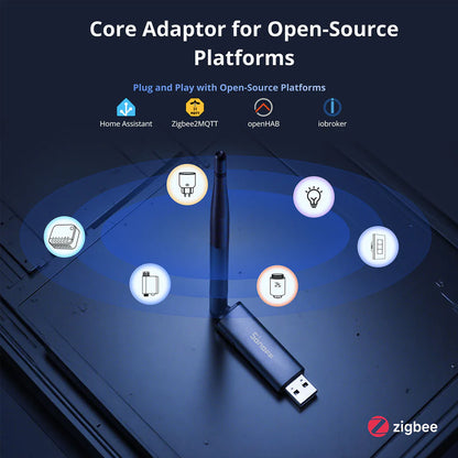 Dongle USB Zigbee 3.0 et Thread SONOFF Dongle Plus MG24 pour création de passerelle domotique, compatible Home Assistant, Zigbee2MQTT et Matter