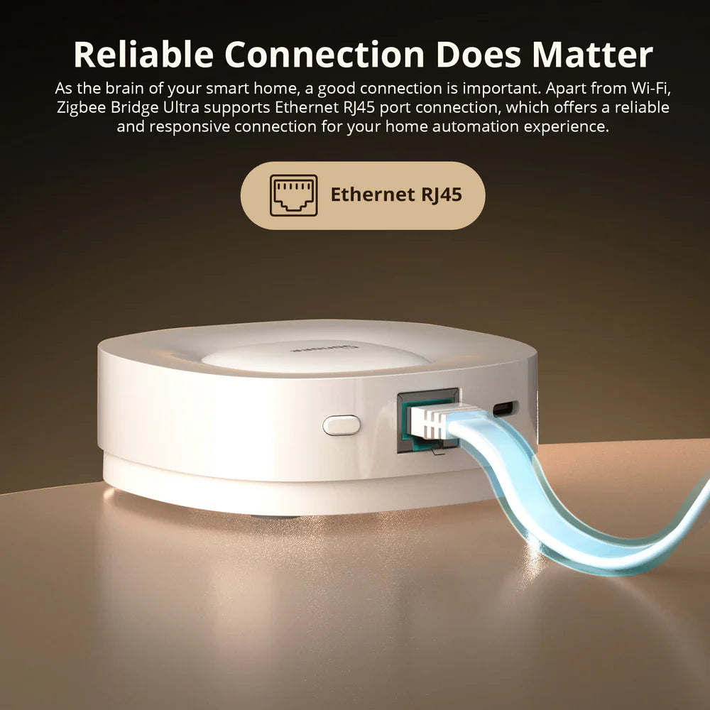 onoff Zigbee Bridge Ultra – Hub domotique Wi-Fi & Ethernet, Zigbee Gateway, Matter Bridge