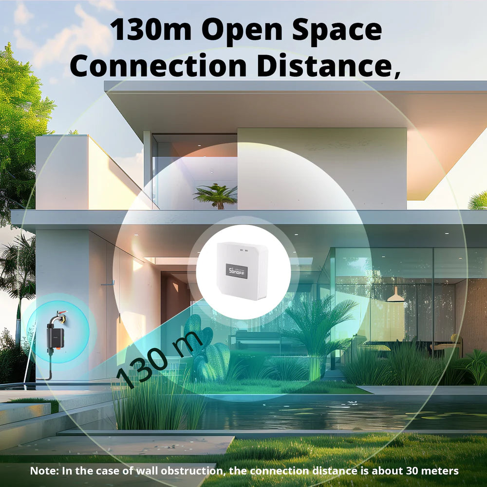 Vanne d’eau intelligente Zigbee 3.0 SONOFF pour arrosage automatique, contrôle à distance et automatisation de l’irrigation via passerelle Zigbee